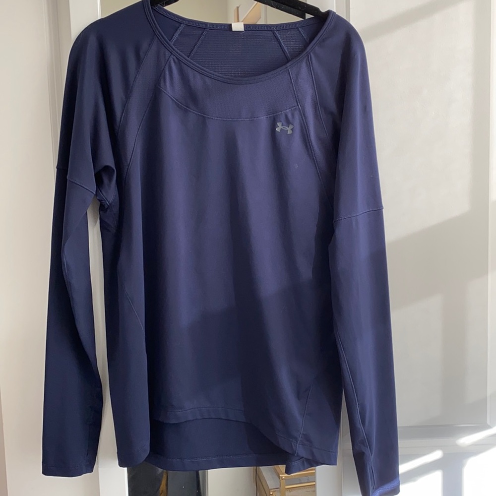 Under Armour Long Sleeve Heat Gear Got Game Blue